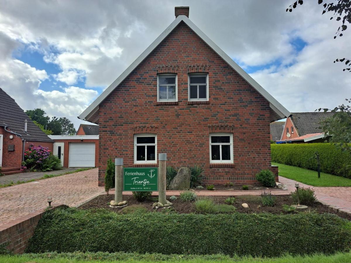 Tolles Ferienhaus In Pilsum - Ferienhaus Trientje - Mit Garten Und Ueberdachter Terrasse Esterno foto